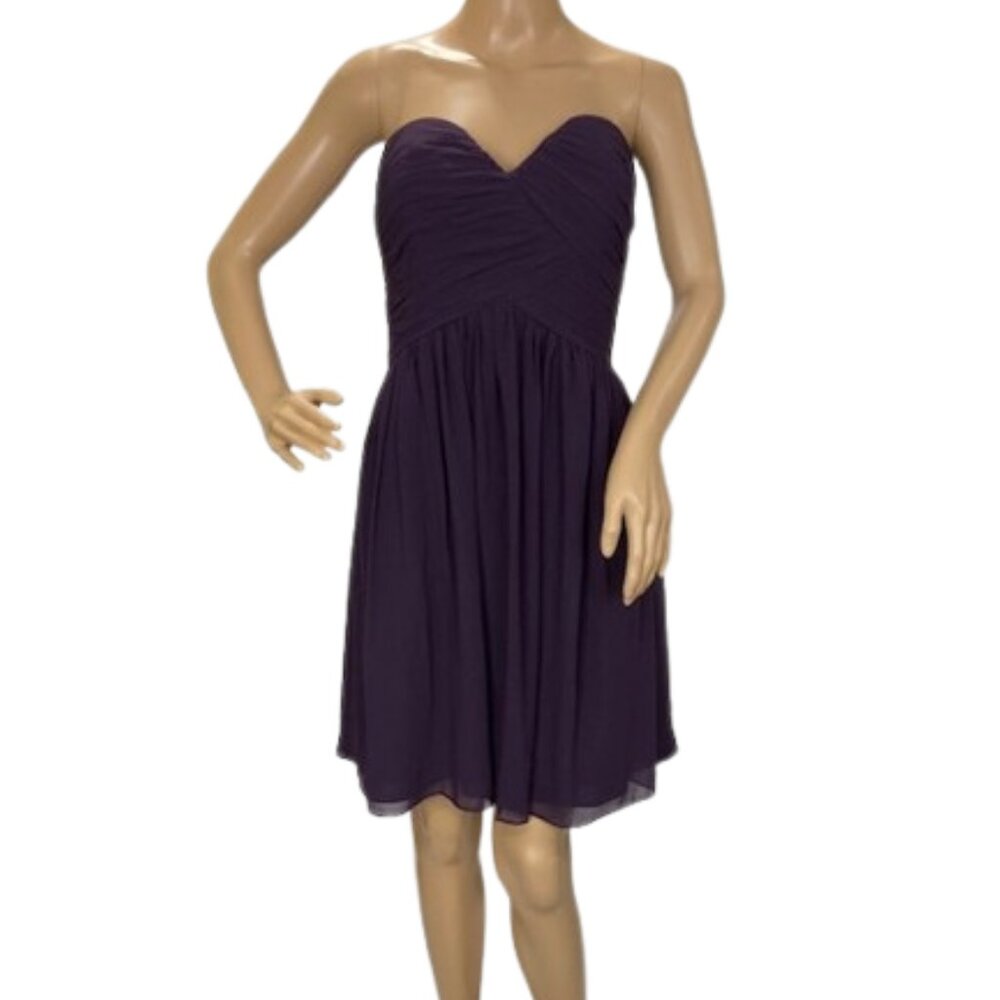 Bill Levkoff Strapless Chiffon Dress - Picture 2 of 8